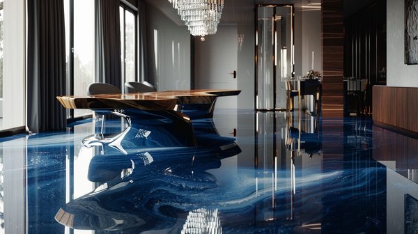 Sols et tables en résine époxy : élégance et durabilité