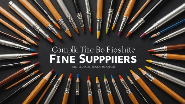 Guide complet sur les fournitures beaux arts pour débutants et experts